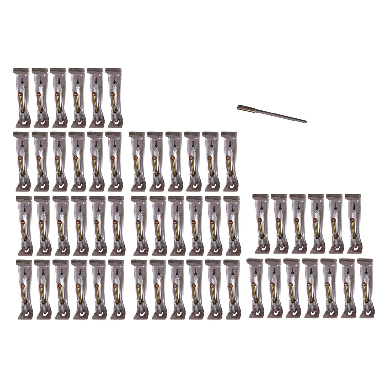 Heavy Duty 5 Inch Gutter Clips - 55 Pack Sturdy Hidden Hangers for Sagging Rain Gutters | Nut Driver Compatible | Perfect for Home Roof Drainage & Gutter Repair