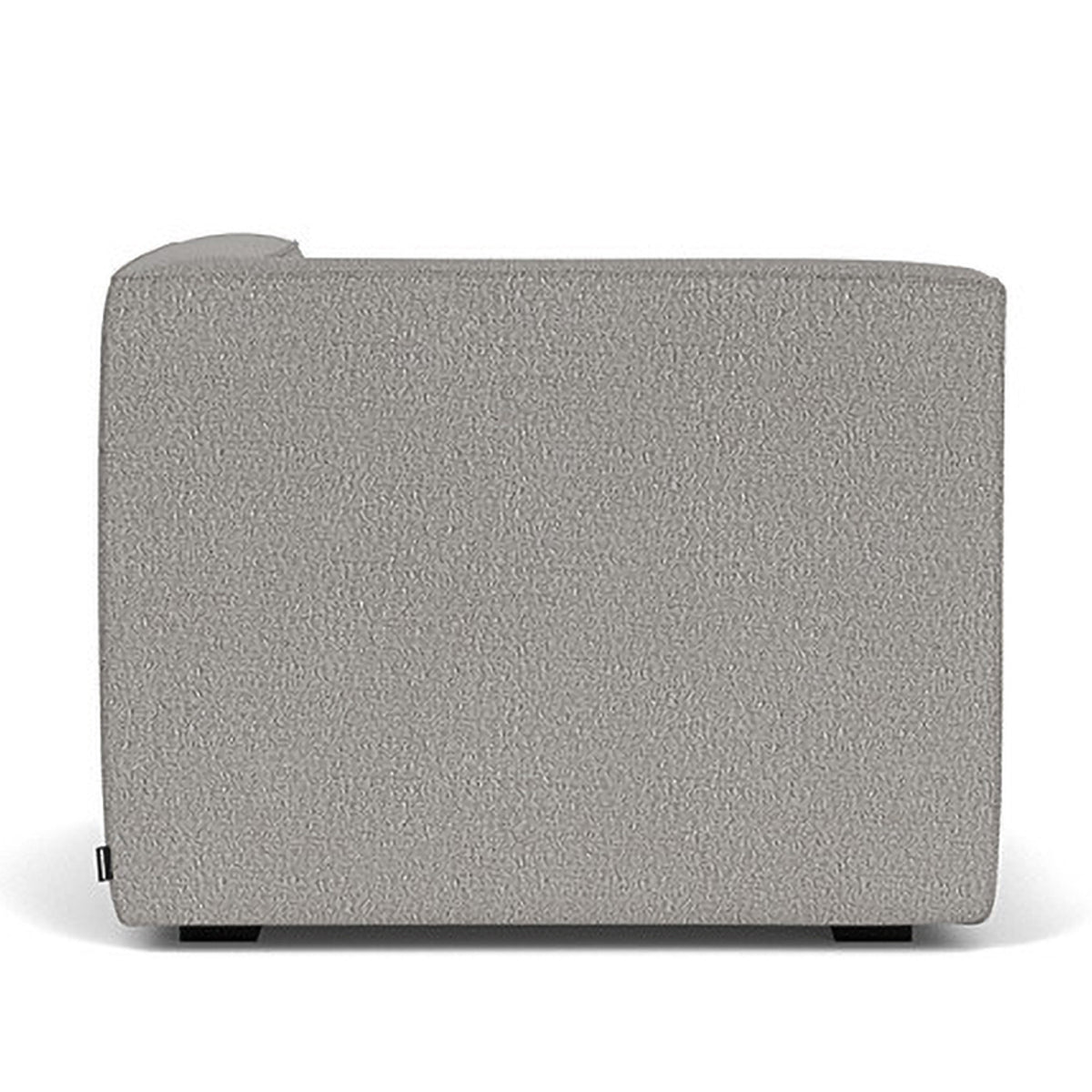 Dane Boucle 1 Seater Right Corner Modular Sofa - Modern Accent Chair for Small Spaces, Living Room, Apartment & Office - Soft Upholstered Lounge Seating with Comfortable Back Support