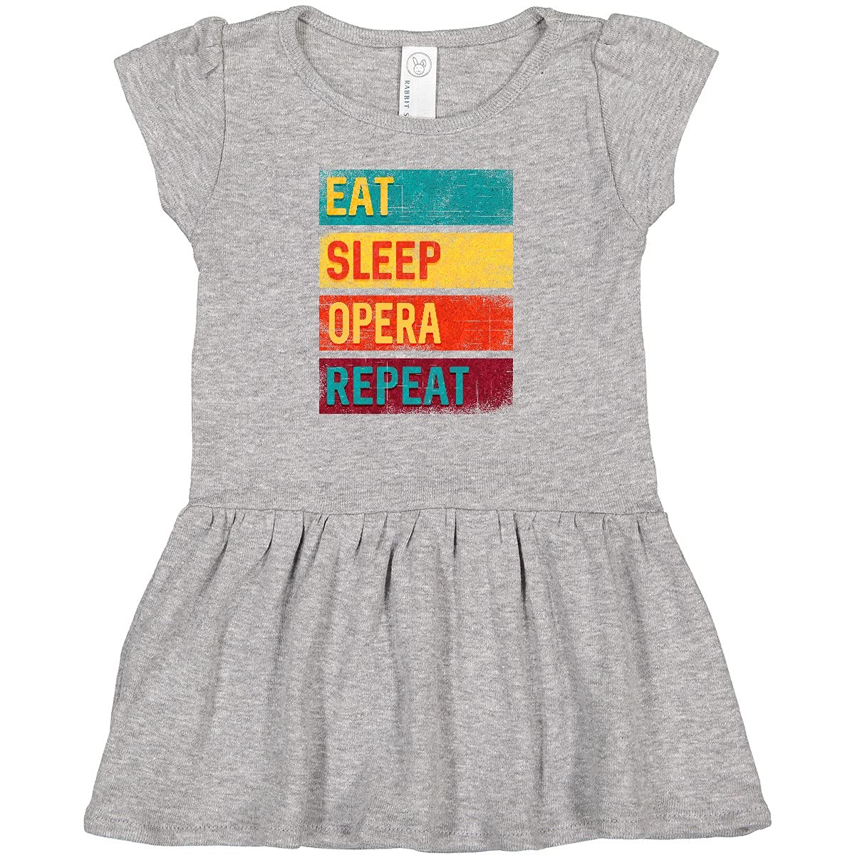 Inktastic Music Eat Sleep Opera Repeat Baby Girl Dress - Cute Toddler Outfit for Music Lovers, Perfect for Concerts & Family Photos