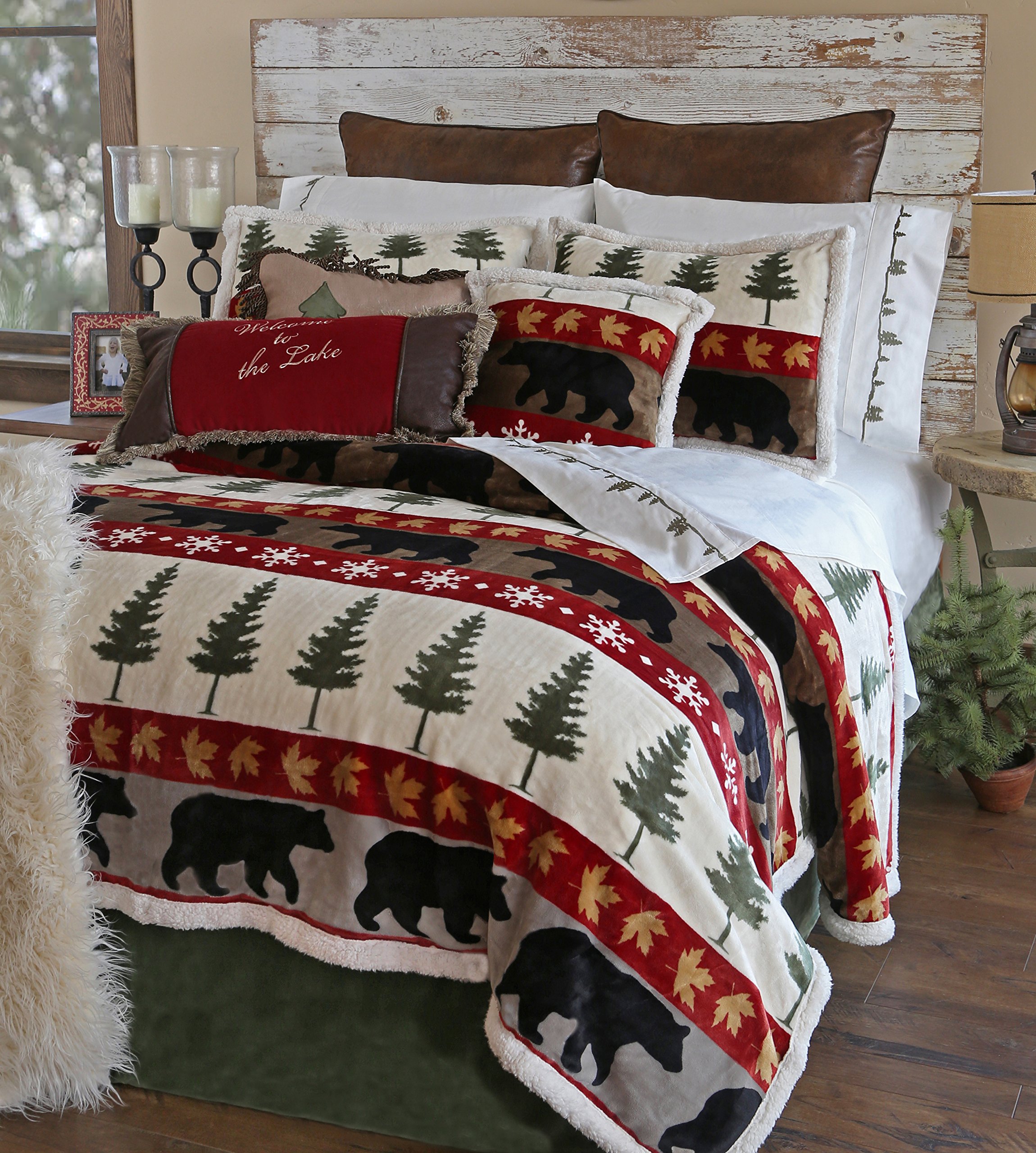 Carstens Tall Pine 5-Piece King Size Bedding Set - Soft & Breathable Comforter Set for Cozy Bedroom Decor