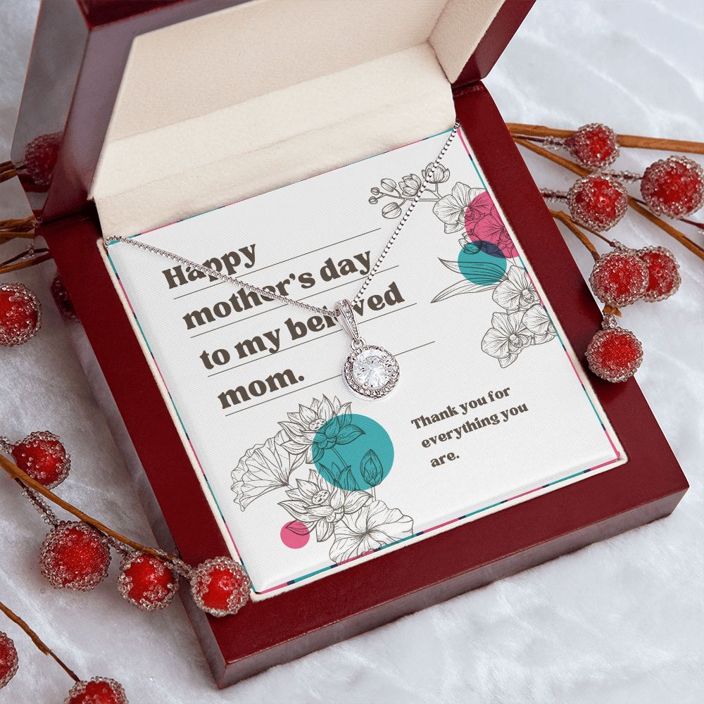 Elegant Mother's Day Necklace - Heart Pendant Jewelry Gift for Mom, Wife, Grandma - Perfect for Birthday, Anniversary & Special Occasions