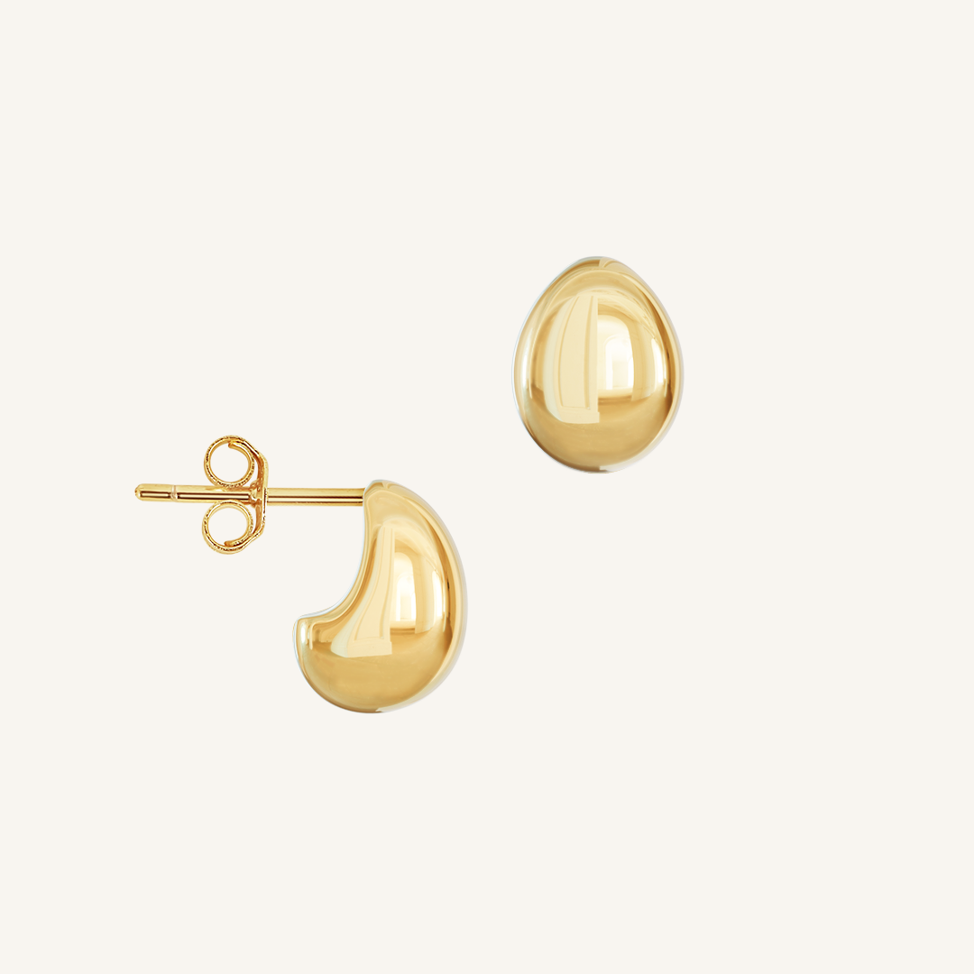 Cyrus Stud Earrings for Women - 14K Gold Plated Cubic Zirconia Studs - Perfect for Everyday Wear, Gift Giving & Special Occasions