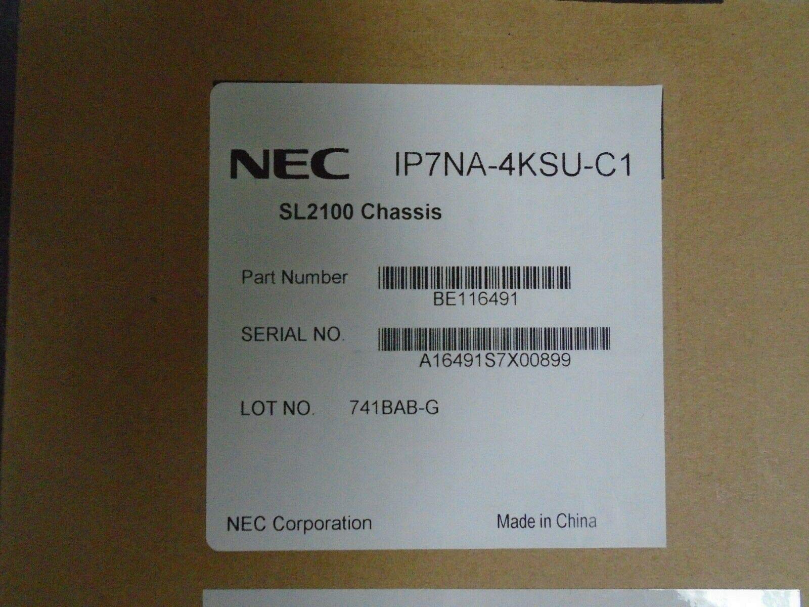 NEC SL2100 IP7NA-4KSU-C1 BE116491 4 Slot Main Cabinet Chassis for Business Phone System - No CPU Included - Perfect for Office Telecom Setup and Network Equipment Installation
