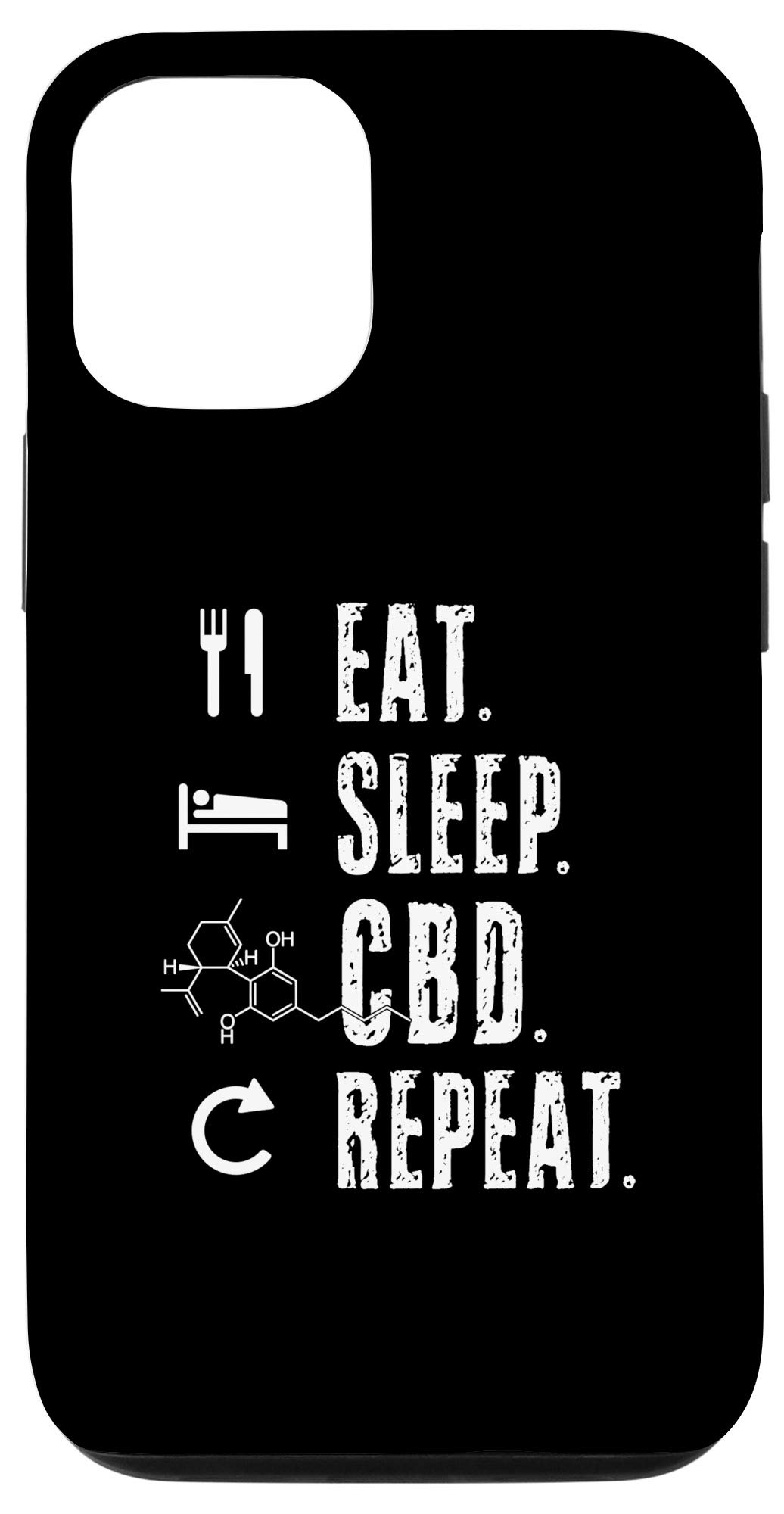 iPhone 12/12 Pro Protective Case with CBD/THC Weed Leaf Design - Durable Phone Cover for Cannabis Enthusiasts | Perfect for 420 Celebrations & Daily Use
