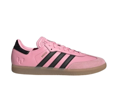 Adidas Men's Samba OG Messi Soccer Cleats - Pink & Black | Lightweight Football Shoes for Artificial Turf & Street Play