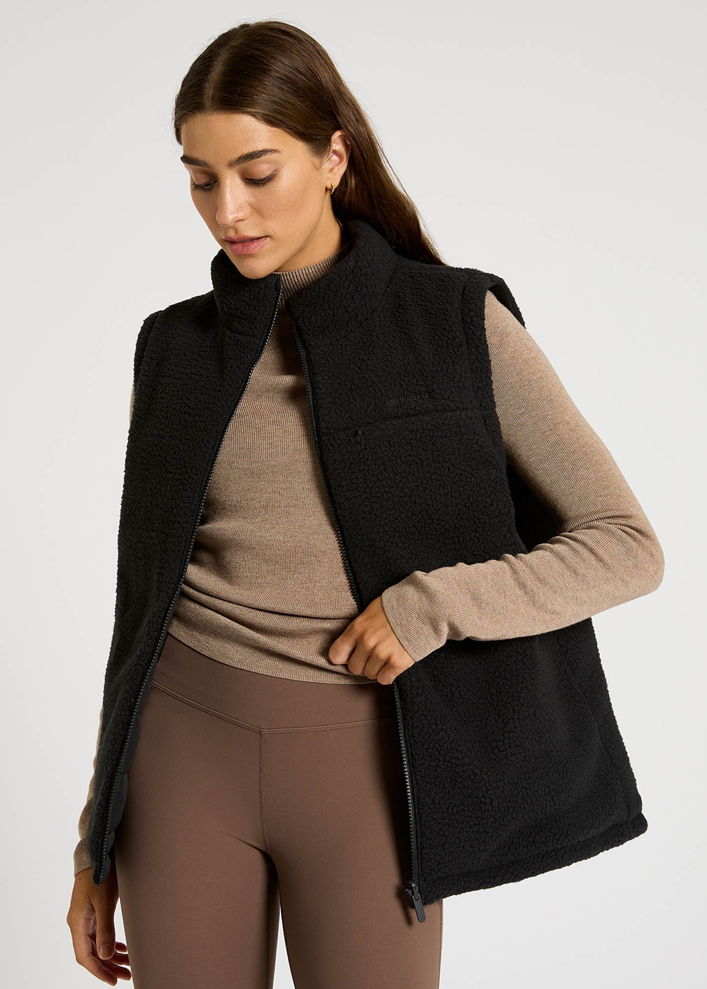 Cozy Knit Mock Neck Long Sleeve Top for Women - Soft Winter Pullover for Casual Wear, Office & Date Nights