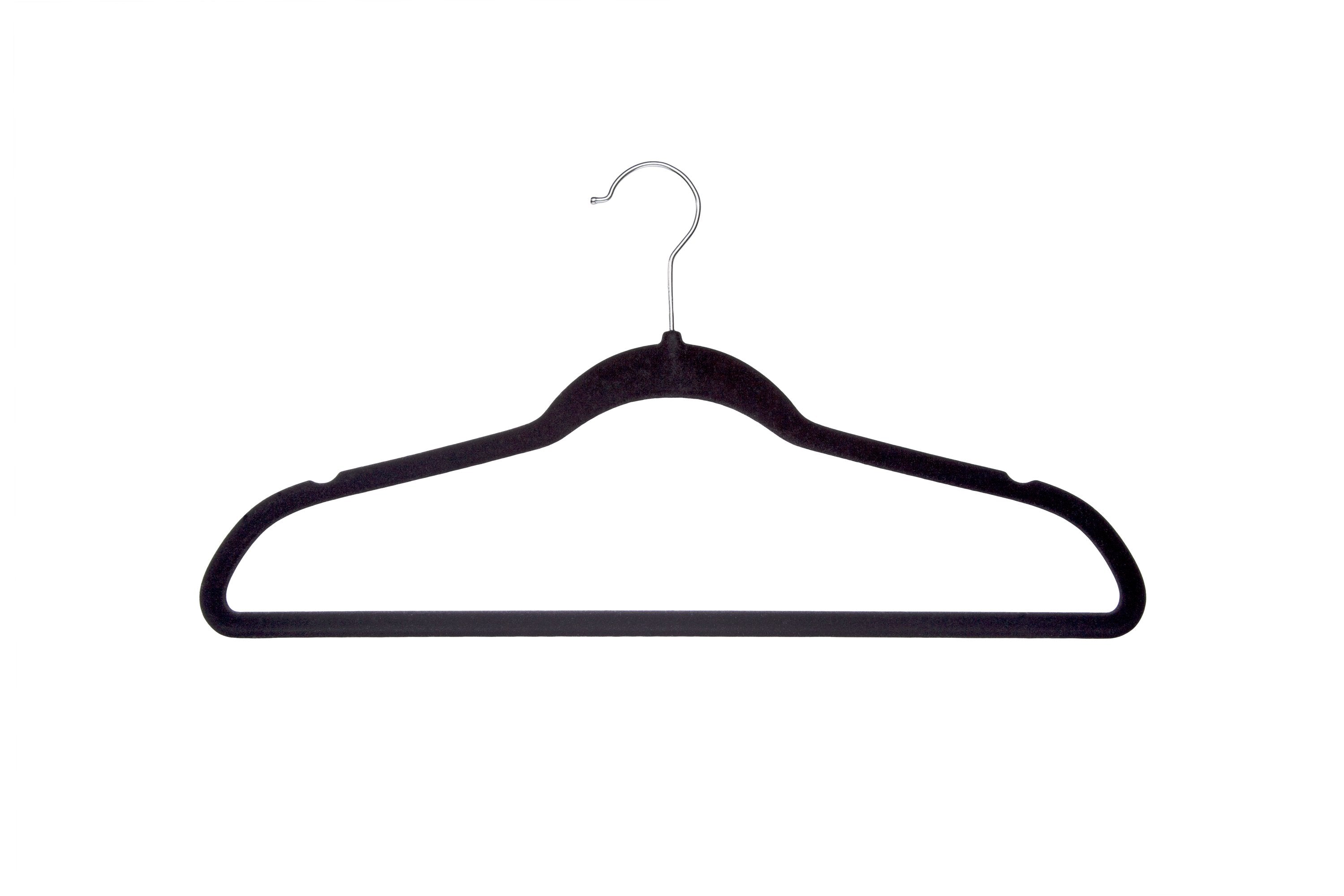 50 Pack Velvet Hangers - Non-Slip Clothes Hangers for Wardrobe Organization - Perfect for Closet, Laundry Room & Travel Use