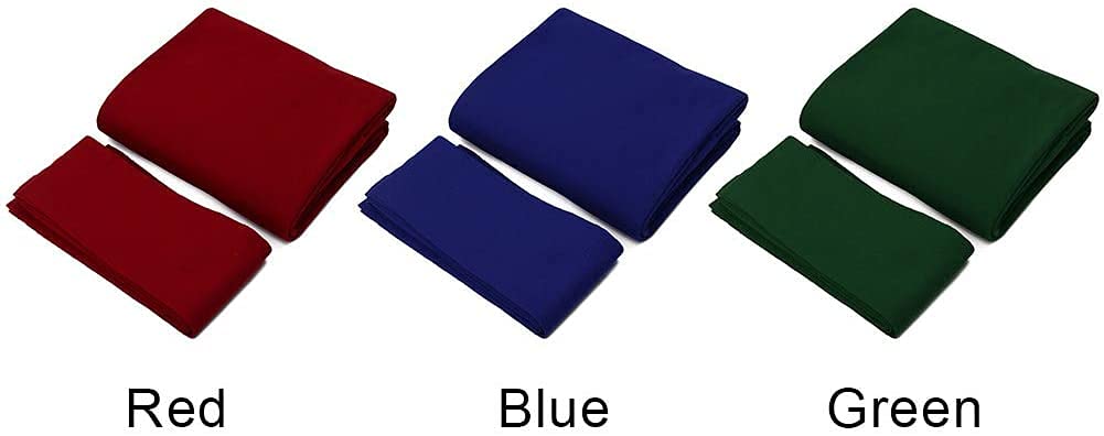 Premium Worsted Wool & Nylon Billiard Cloth - 9ft Pool Table Felt Mat (6 Strips) - Durable Professional Grade for Home, Hotel & Bar Use - Ideal for Game Rooms, Man Caves & Entertainment Spaces - Blue M-G1020
