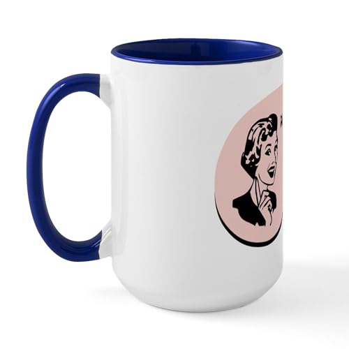 White/Navy Inside - Social Worker Voice Large Mug