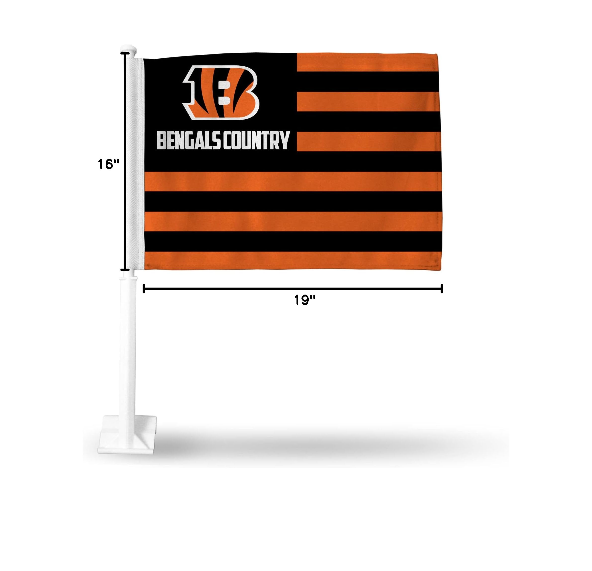 NFL Car Flag Double Sided - Premium Team Logo Car Accessory for Game Day, Tailgating & Road Trips - Officially Licensed Team Colors