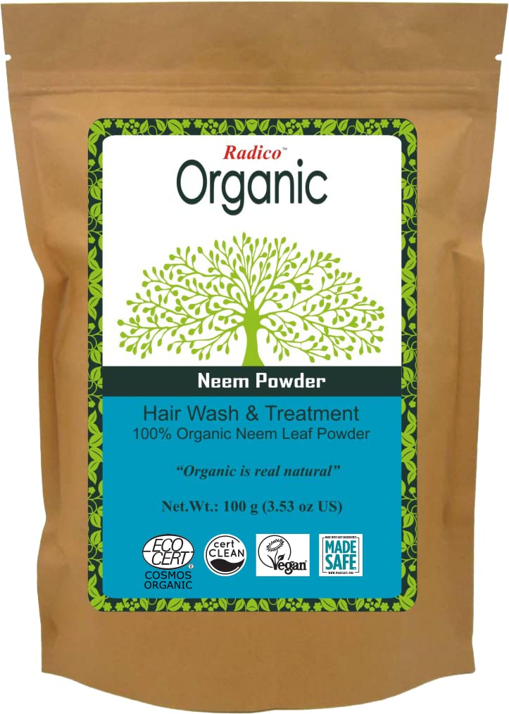 Organic Neem Hair Treatment Powder - 100% Natural Herbs for Soft, Shiny & Healthy Hair | Anti-Hair Loss, Repair & Nourish Damaged Hair | Prevents Dandruff & Hair Thinning | 100g | Perfect for Daily Hair Care & Scalp Treatment at Home