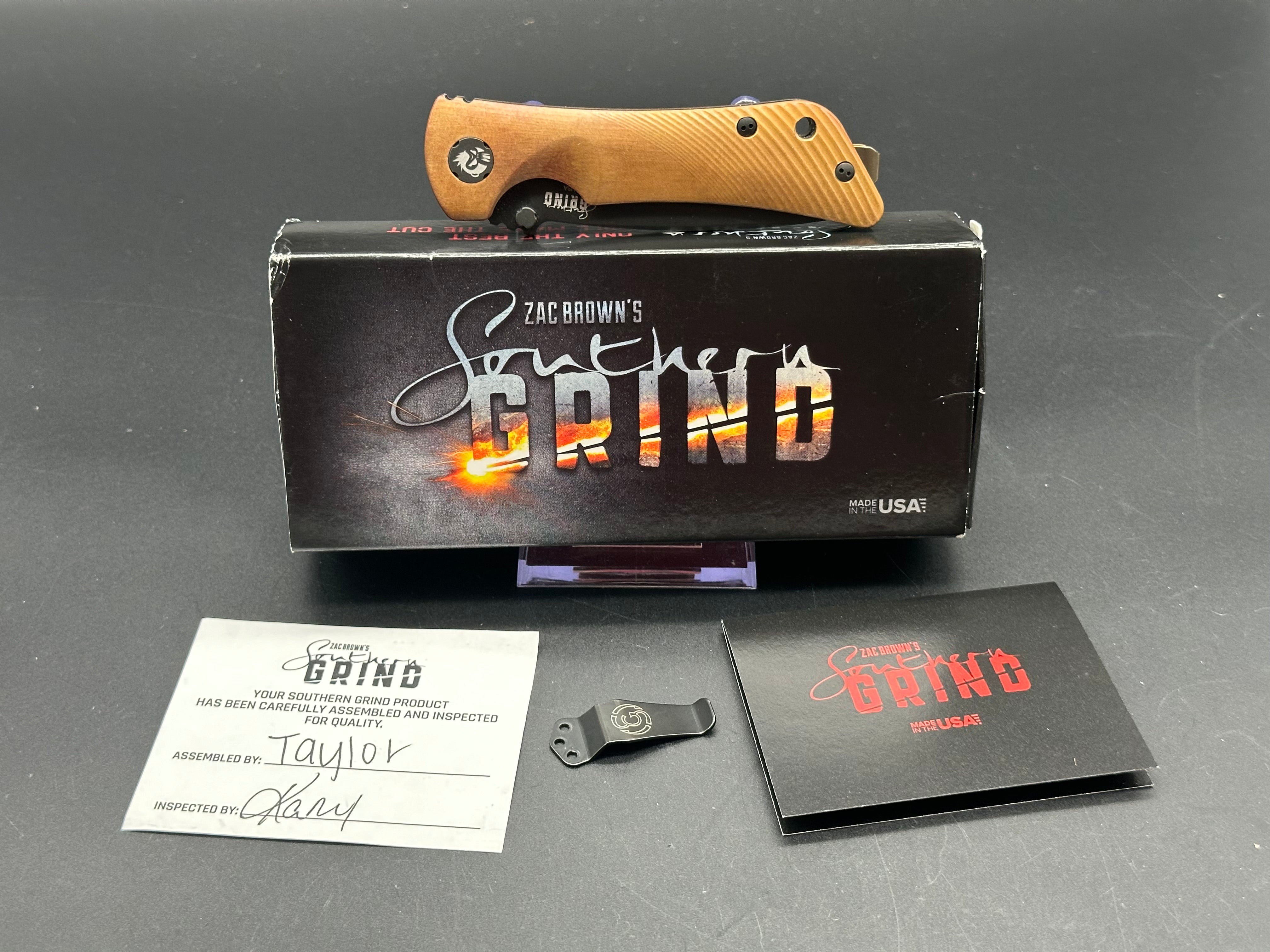 Southern Grind Spider Monkey Drop Point Knife - Black Blade & Copper Handle for Outdoor Camping, Hunting, and Survival Gear