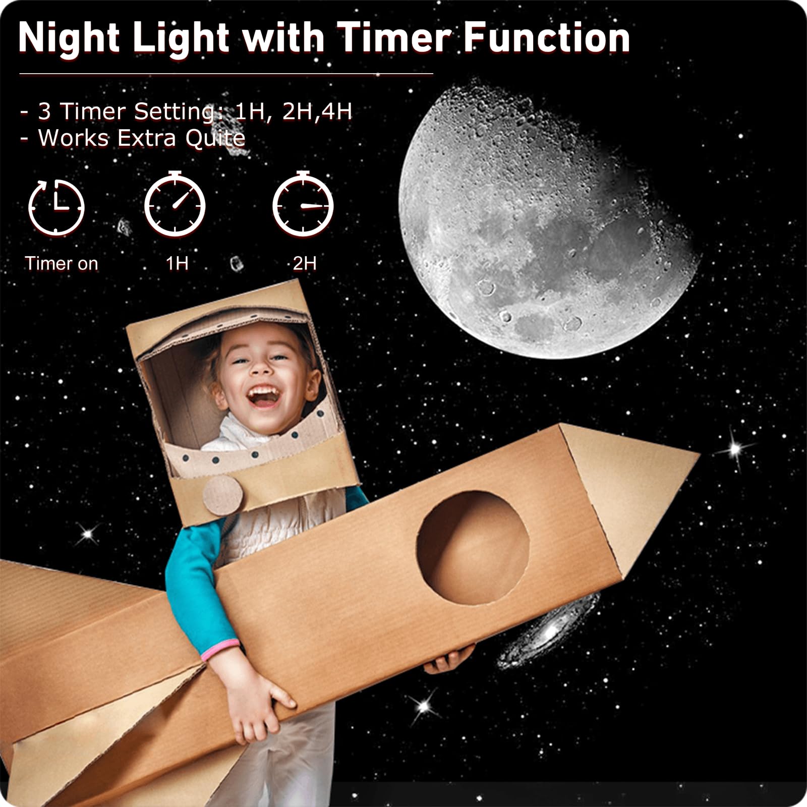 Galaxy Projector for Bedroom - 13-in-1 Star Projector with Timer & Adjustable Focus, Home Planetarium Night Light for Kids & Adults | Perfect for Ceiling Projection, Room Decor, Meditation & Relaxation