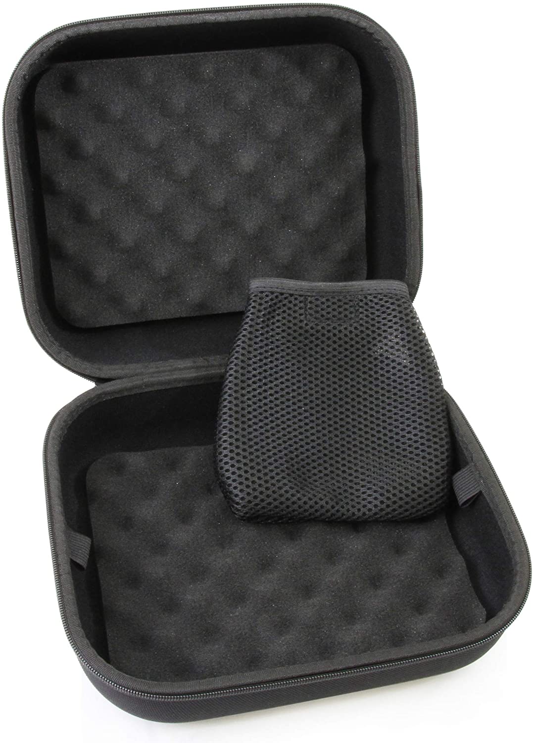 CASEMATIX Hard Shell Binocular Case with Foam Interior - Durable Travel Binocular Storage with Reinforced Zippers, Rubber Handle & Accessory Pouch - Perfect for Hiking, Bird Watching & Outdoor Adventures