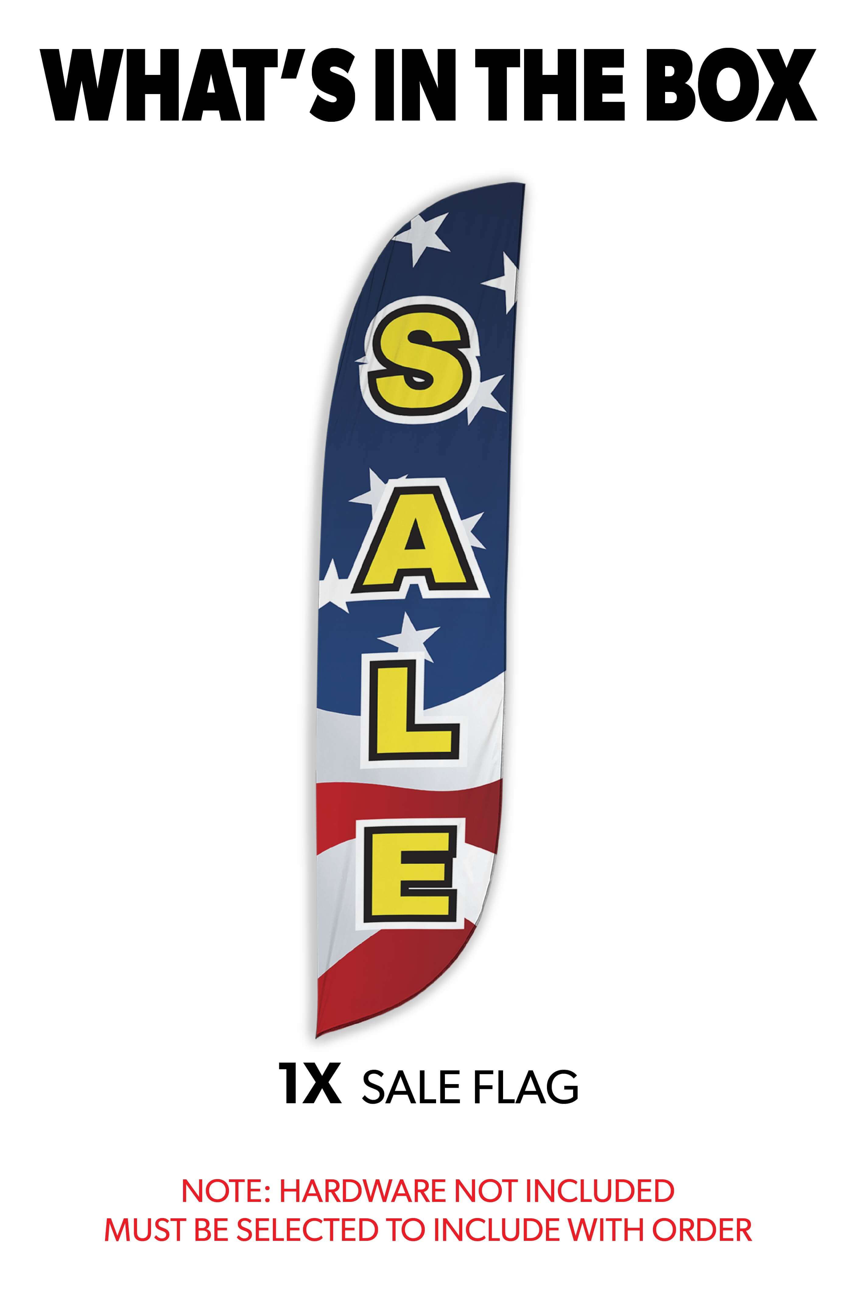 Premium Red White Blue Feather Flag - Patriotic Outdoor Advertising & Decoration for Events, Car Dealerships, and Sports Games