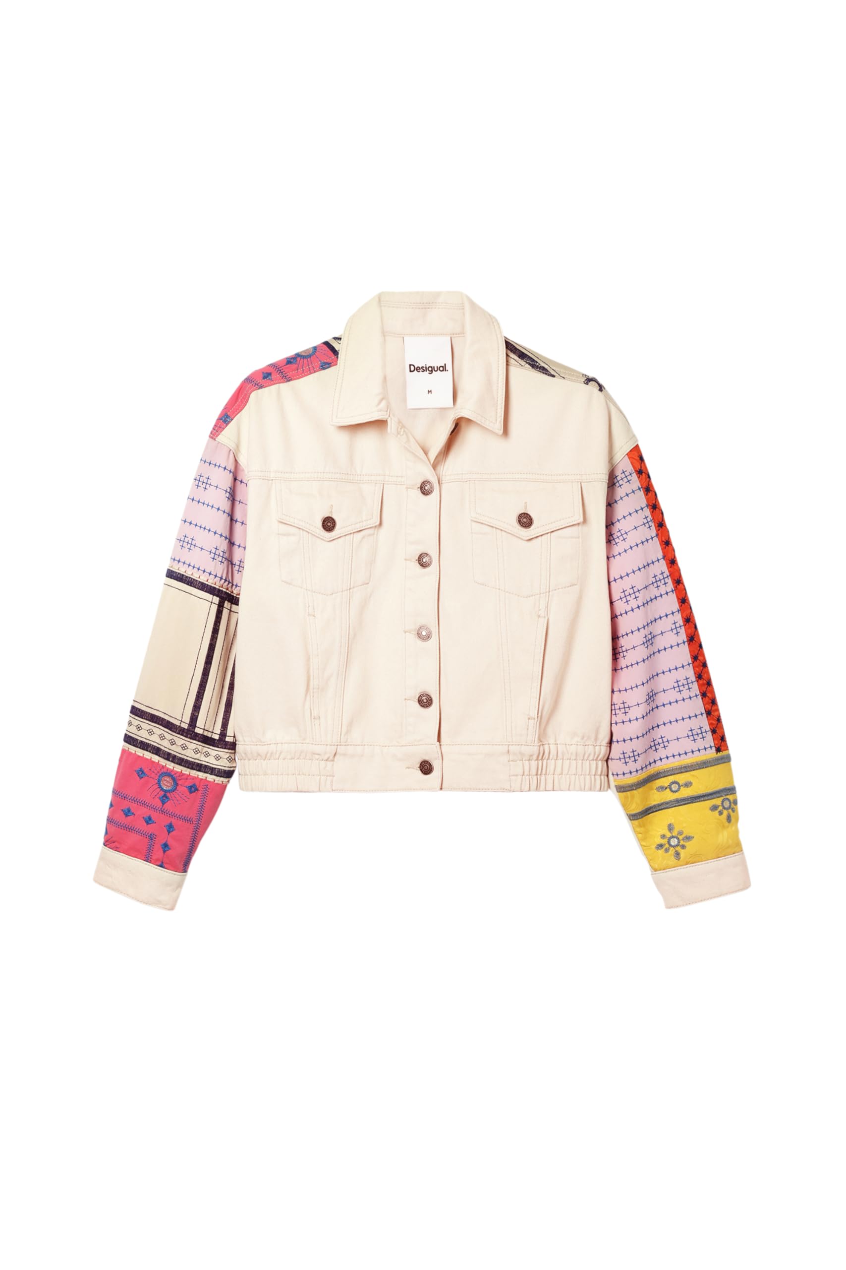Desigual Women's Denim Trucker Jacket - Vintage Style Distressed Denim Jacket for Women | Perfect for Casual Outfits, Streetwear & Layering in Fall & Spring