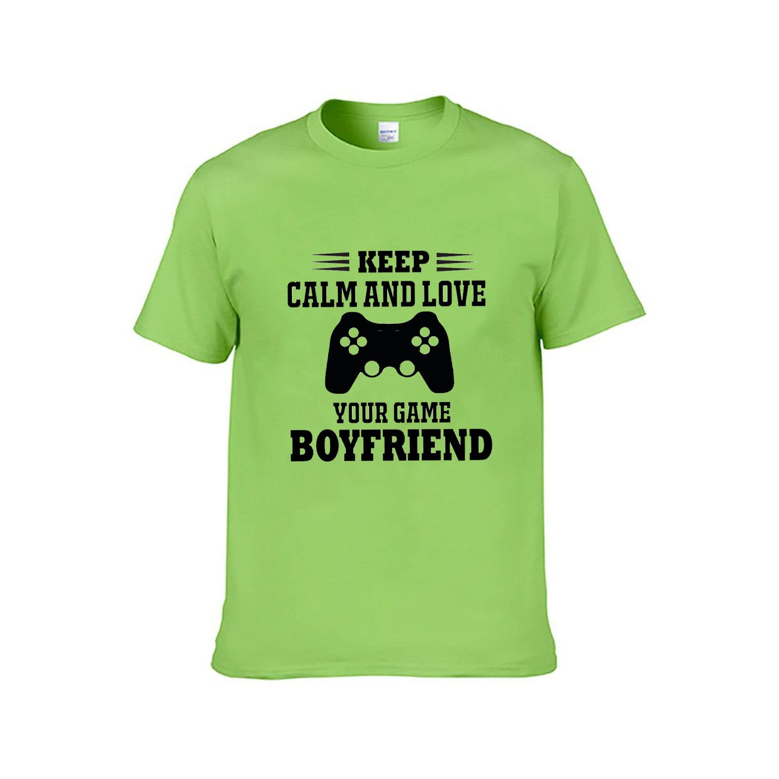 Boys Gaming T-Shirt - Keep Calm and Love Gamer Printed Short Sleeve Cotton Tee for Kids | Comfortable Casual Wear for Gaming, School & Everyday Outfits