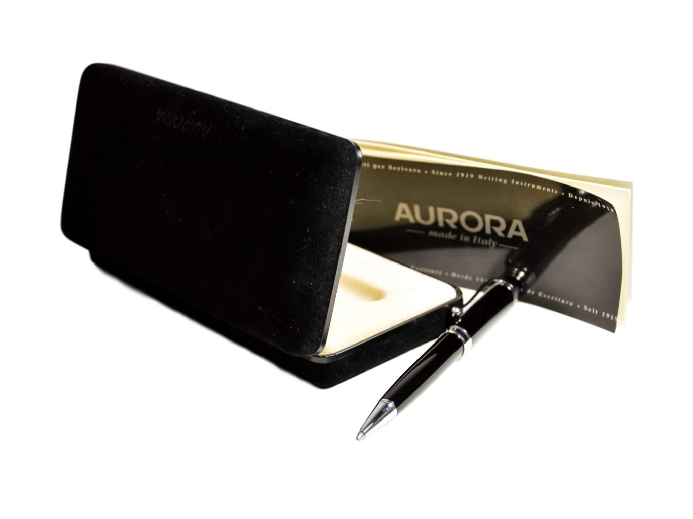 Aurora Tarentamu Black Ballpoint Pen - Premium Writing Instrument for Office, School & Gift Giving