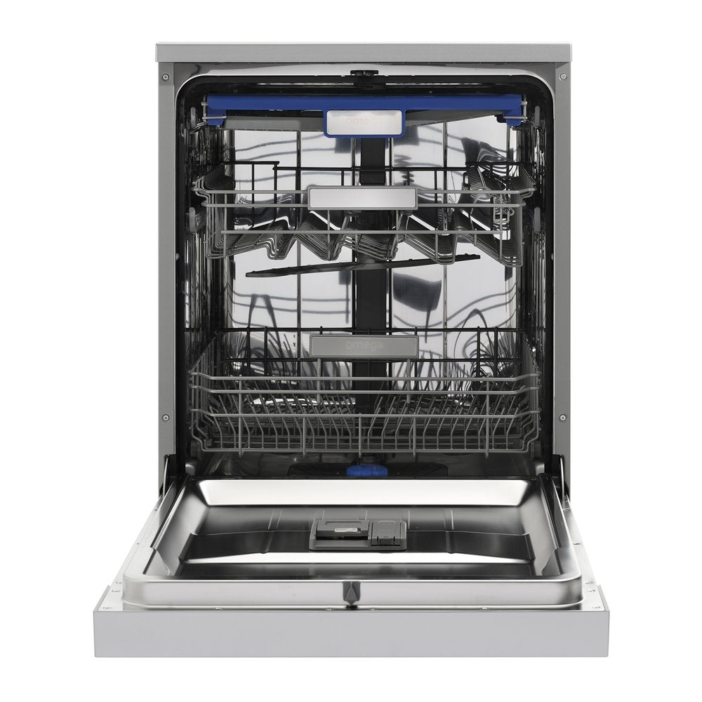 Freestanding Dishwasher 60cm Stainless Steel - Omega ODWF6015X | Energy Efficient, Quiet Operation for Kitchens, Apartments & Small Spaces