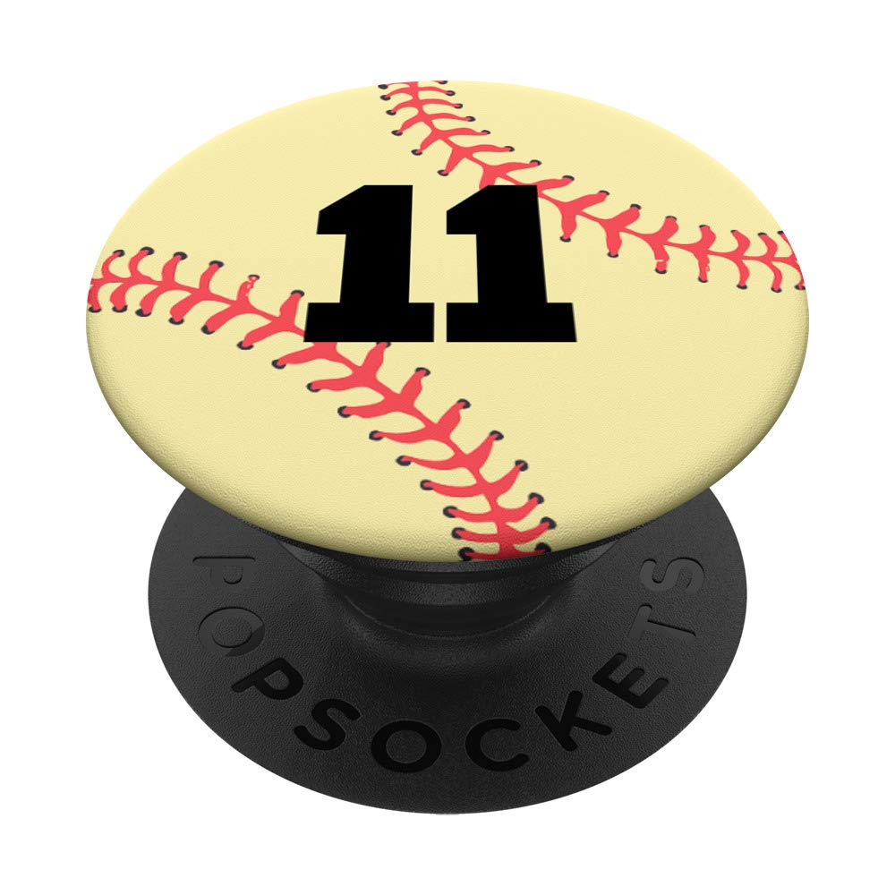 Baseball Softball Pop Grip #11 | Swappable PopSocket for Phones & Tablets - Perfect for Sports Fans & On-the-Go Use