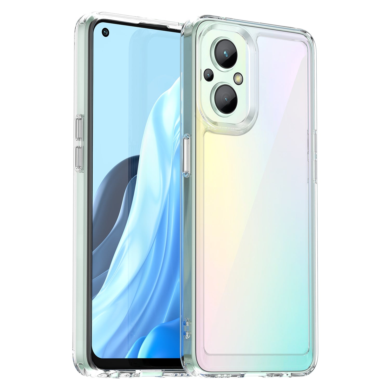 Premium Shockproof Case for OPPO Reno 8 Lite - Slim Protective Cover with Raised Edges | Perfect for Daily Use, Travel & Outdoor Activities