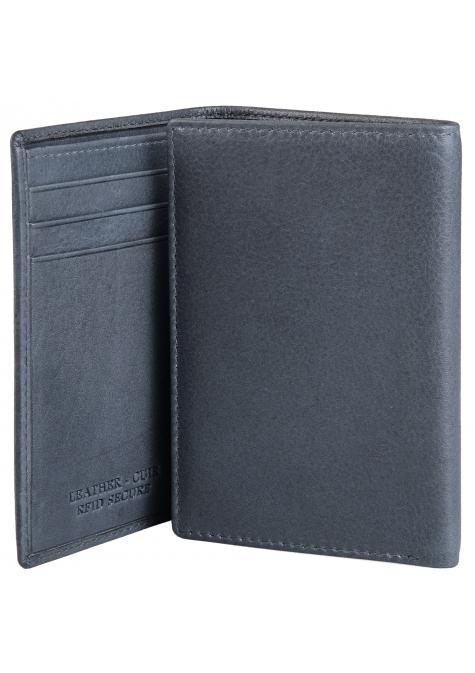 Mancini BELLAGIO Trifold RFID Blocking Leather Wallet for Men - Slim Bifold Credit Card Holder with ID Window - Perfect for Travel, Business & Everyday Use