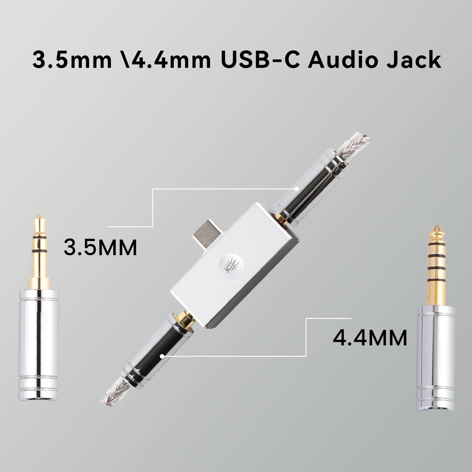 Linsoul ZiiGaat x Fresh Reviews Arete Hybrid IEM - 1DD+4BA Wired Gaming Earbuds & Kiwi Ears Allegro Mini Portable DAC Amplifier - USB-C to 3.5mm/4.4mm Output - Perfect for Gaming, Music Production, and Audiophile Listening