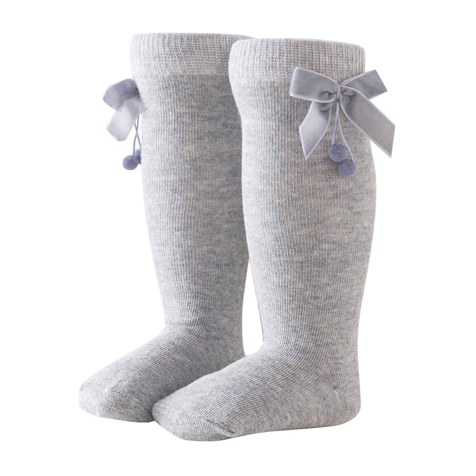 **Venjoe Baby Girls Knee High Cotton Socks - Soft & Breathable Newborn to Toddler (0-3 Years) - Cute Bowknot Design for Everyday Wear, Playtime & Special Occasions**