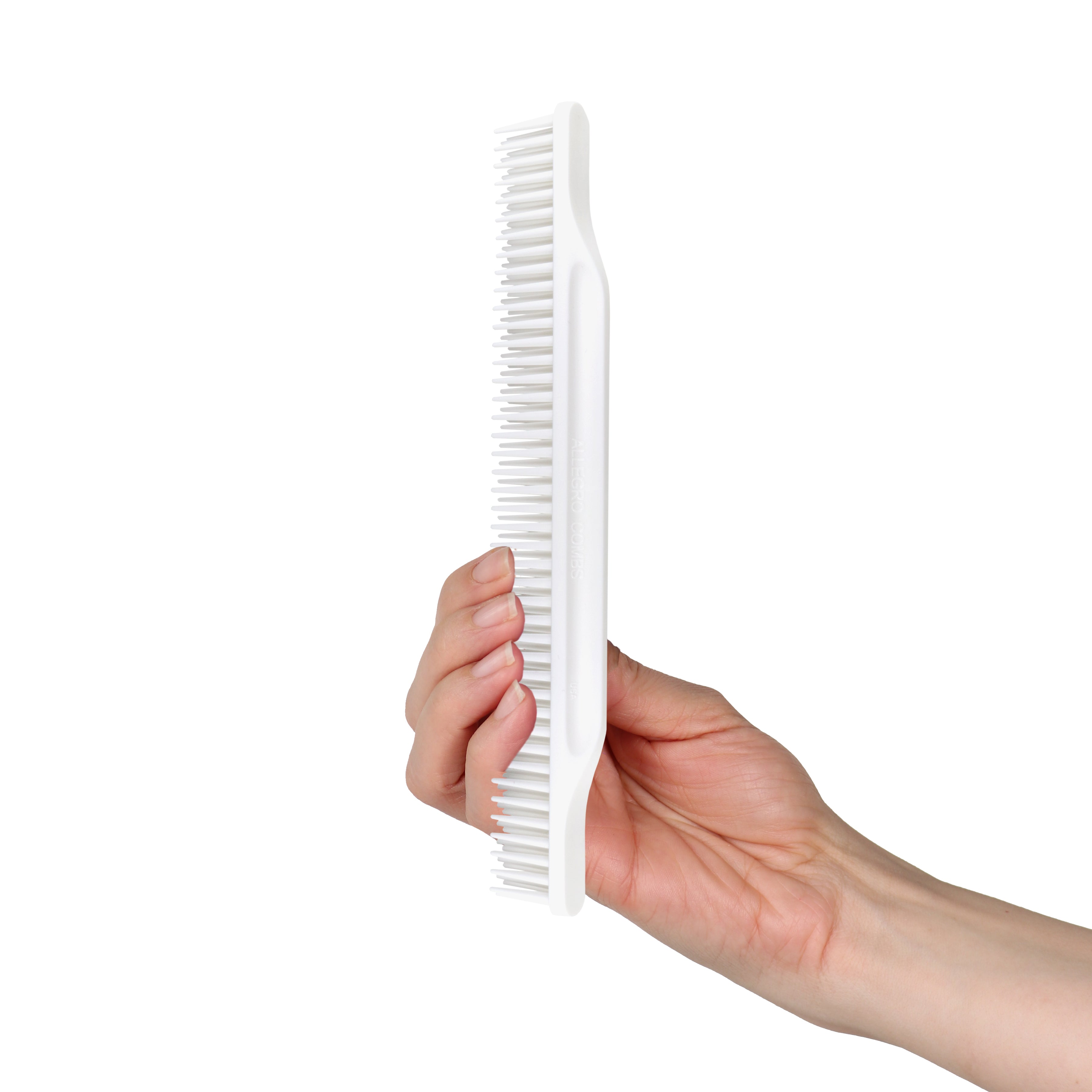 Allegro Combs #70 Wide Tooth Detangling Comb - 3 Row Styling Brush for Wet & Curly Hair - Perfect for Salon, Home & Travel Use