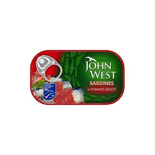 John West Sardines in Tomato Sauce 120g - Perfect for Camping & Snacks