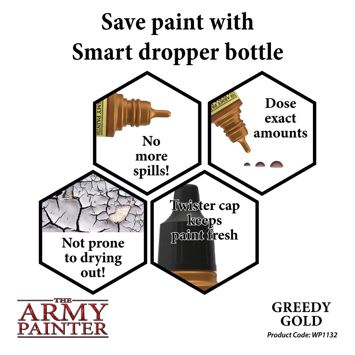 Warpaints Metallics: Premium Greedy Gold Metallic Paint for Cosplay, Model Painting & DIY Crafts - High-Quality Shimmering Gold Finish for Artists and Hobbyists