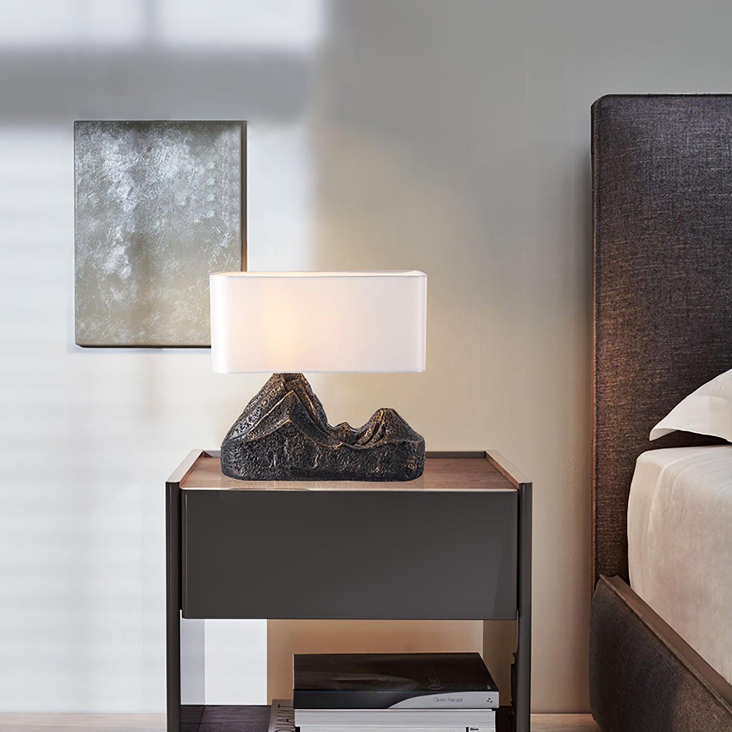 Modern Landscape Table Lamp - Adjustable LED Desk Light for Home Office, Bedroom & Living Room - Perfect for Reading, Working & Decor