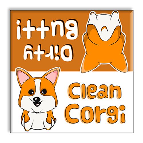 Funny Corgi Butts Dishwasher Magnet - Strong Clean/Dirty Sign for Dishwasher Doors | Kitchen Organization & Dishwashing Helper