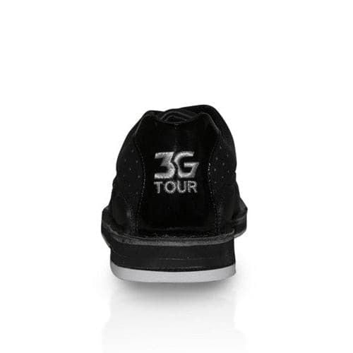 **Men's 3G Tour Black Right Hand Bowling Shoes - Comfortable & Durable for Professional & Casual Bowling**