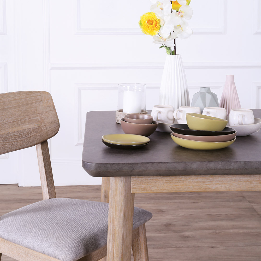 Premium Maxim Dining Chair - Modern Wooden Kitchen Chairs Set of 2, Comfortable Upholstered Seat for Dining Room, Breakfast Nook & Home Office