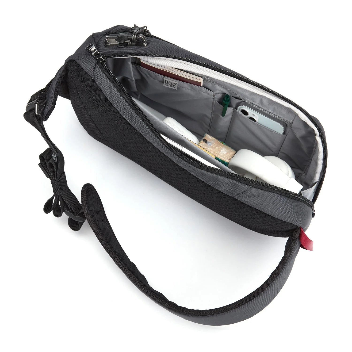 Pacsafe Vibe 325 Anti-Theft Sling Bag - Secure Crossbody Pack for Travel, Commuting & Everyday Use | RFID Protection & Cut-Resistant Straps