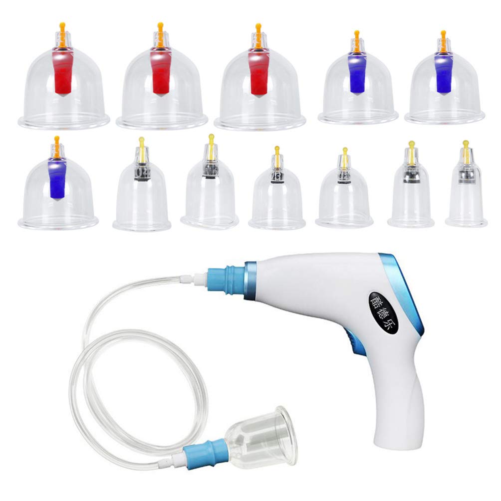 ARTIBETTER Electric Vacuum Cupping Set - Chinese Cupping Therapy Massage Kit with Plastic Suction Cups for Cellulite Reduction, Deep Tissue Massage, Myofascial Release & Pain Relief | Perfect for Home Spa, Physical Therapy & Muscle Recovery
