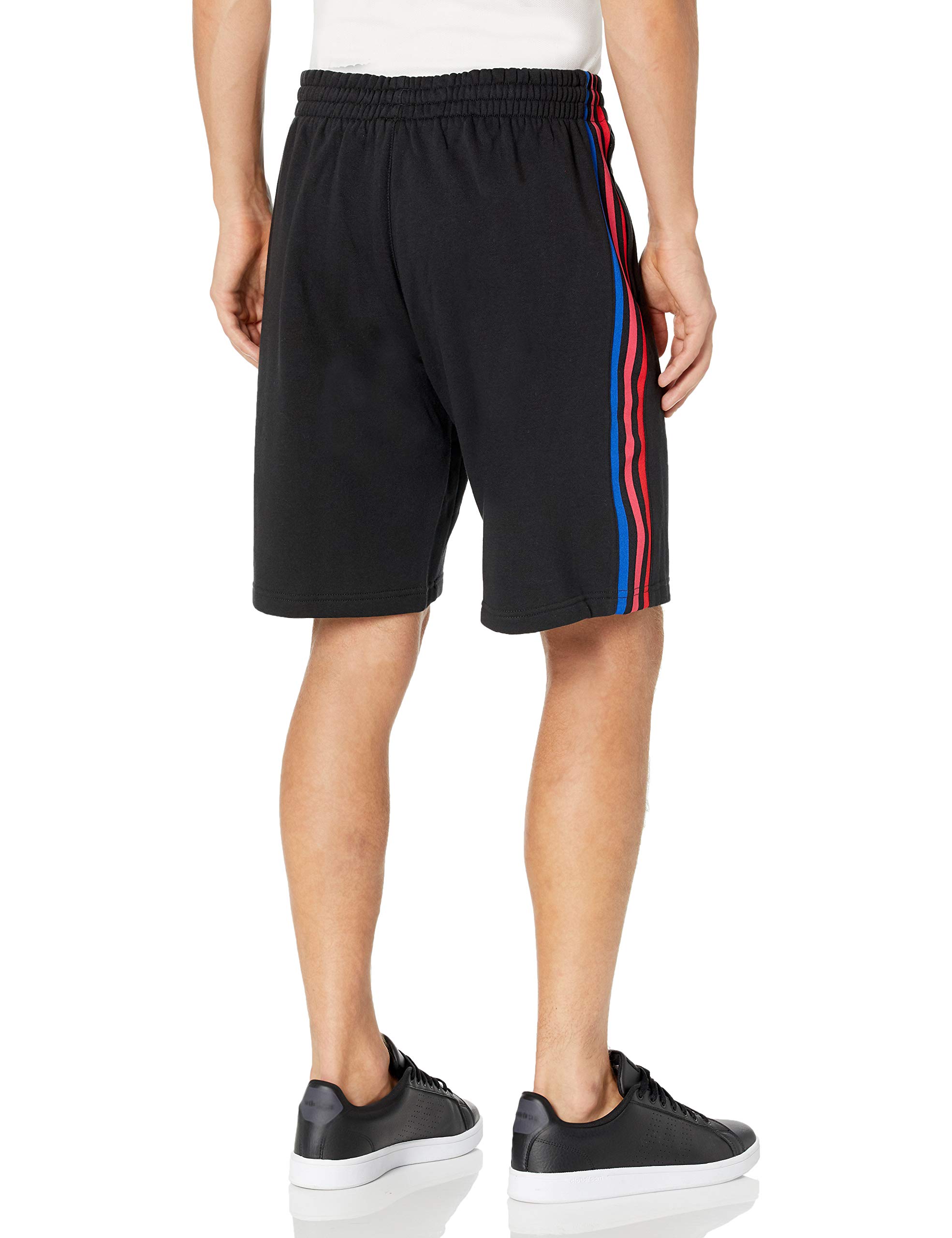 Adidas Originals Men's 3D Trefoil 3-Stripes Sweatpants Shorts - Comfortable Athletic Casual Wear for Gym, Running & Lounge