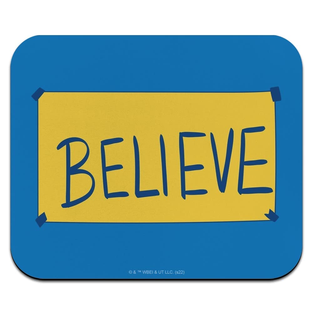 Ted Lasso Believe Low Profile Gaming Mouse Pad - Non-Slip Rubber Base, Smooth Surface for Precise Control - Perfect for Office, Home & Gaming Setup