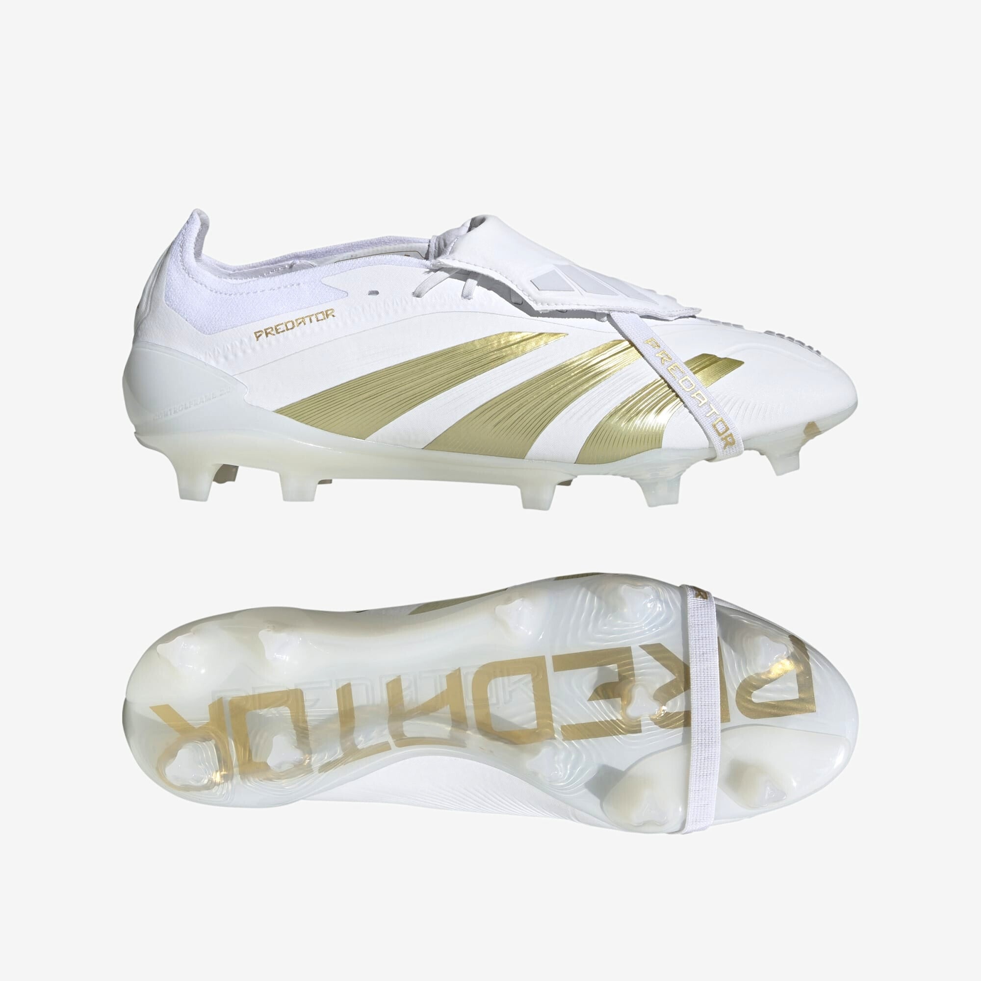 Adidas Predator Elite Fold Over Tongue Soccer Cleats - Lightweight Football Shoes for Men with Enhanced Grip | Perfect for Turf, Grass & Indoor Matches