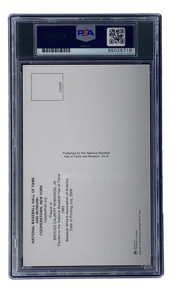 Brooks Robinson Autographed 4x6 Baltimore Orioles Hall of Fame Plaque Card with PSA/DNA Certification #85025719 - Perfect for Baseball Memorabilia Collections & Sports Fan Gifts