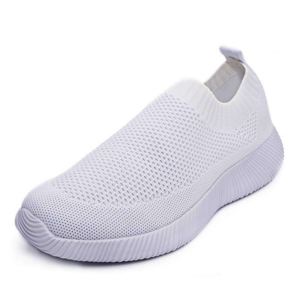 Women's Slip On Sneakers - Breathable Mesh Casual Walking Shoes for Women - Lightweight Tennis Shoes for Gym, Workout & Everyday Wear