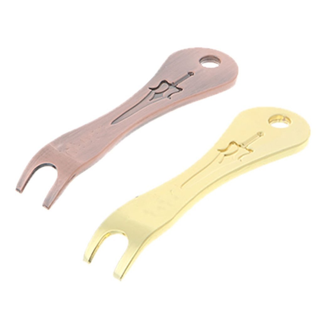 Acoustic Guitar Bridge Pins Puller & Peg Remover Tool - Professional String Change Accessory with Metal Extractor - Multifunctional Guitar Maintenance Kit (Gold) - Perfect for Guitar Repair, String Replacement & Instrument Care