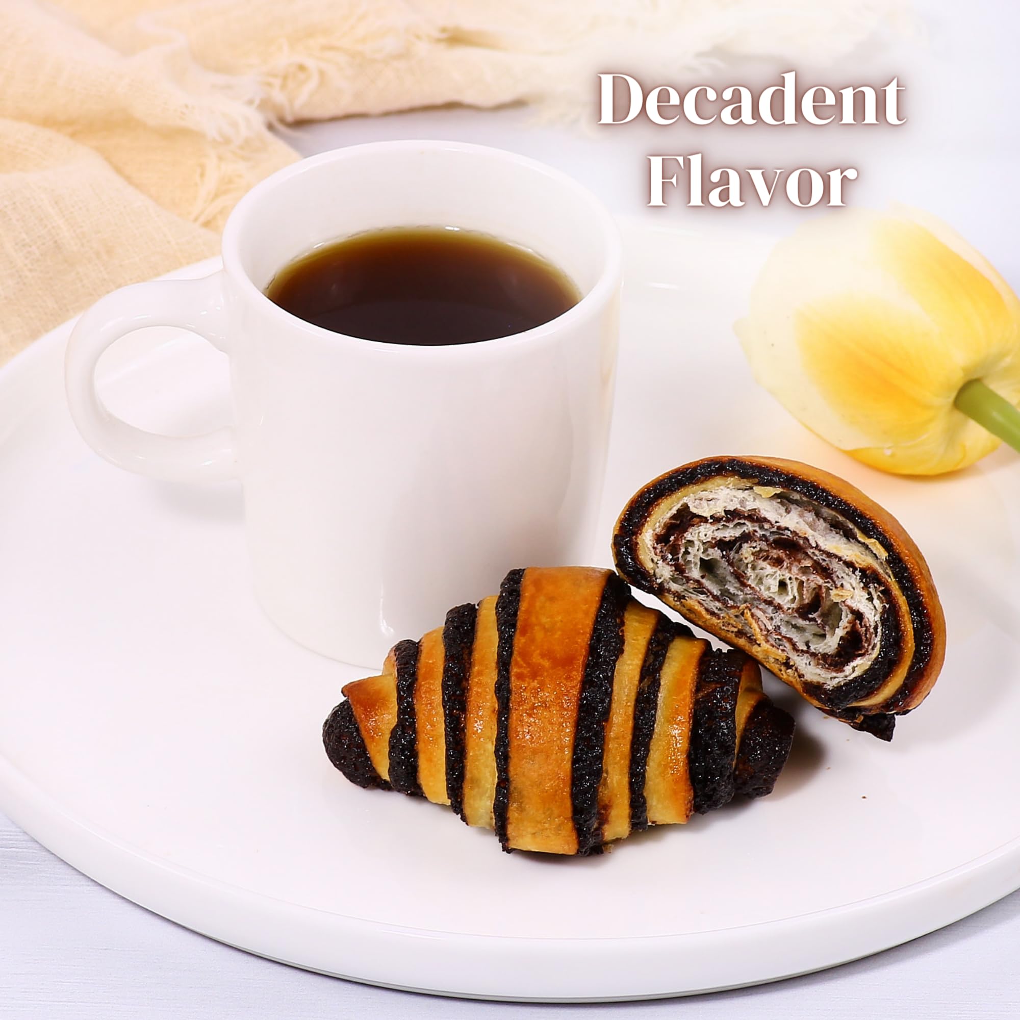 Delicious Rugelach Pastries & Chocolate Babka Bread - Kosher, Dairy & Nut Free Breakfast Pastries | Perfect for Coffee Time, Holiday Parties & Birthday Celebrations | 13 oz Stern's Bakery - Ideal for Brunch, Afternoon Tea & Gift Giving
