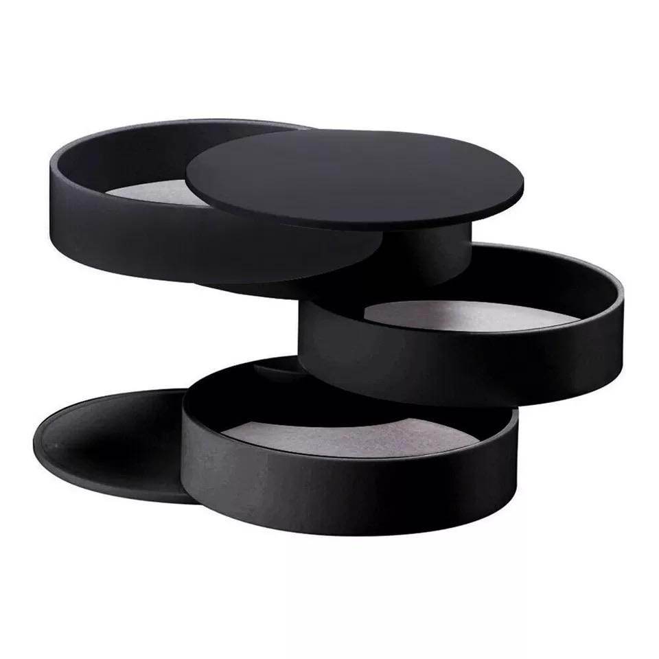 4-Tier Jewelry Organizer Box - Necklace, Earring & Ring Storage Case for Women - Perfect for Travel, Vanity & Closet Organization