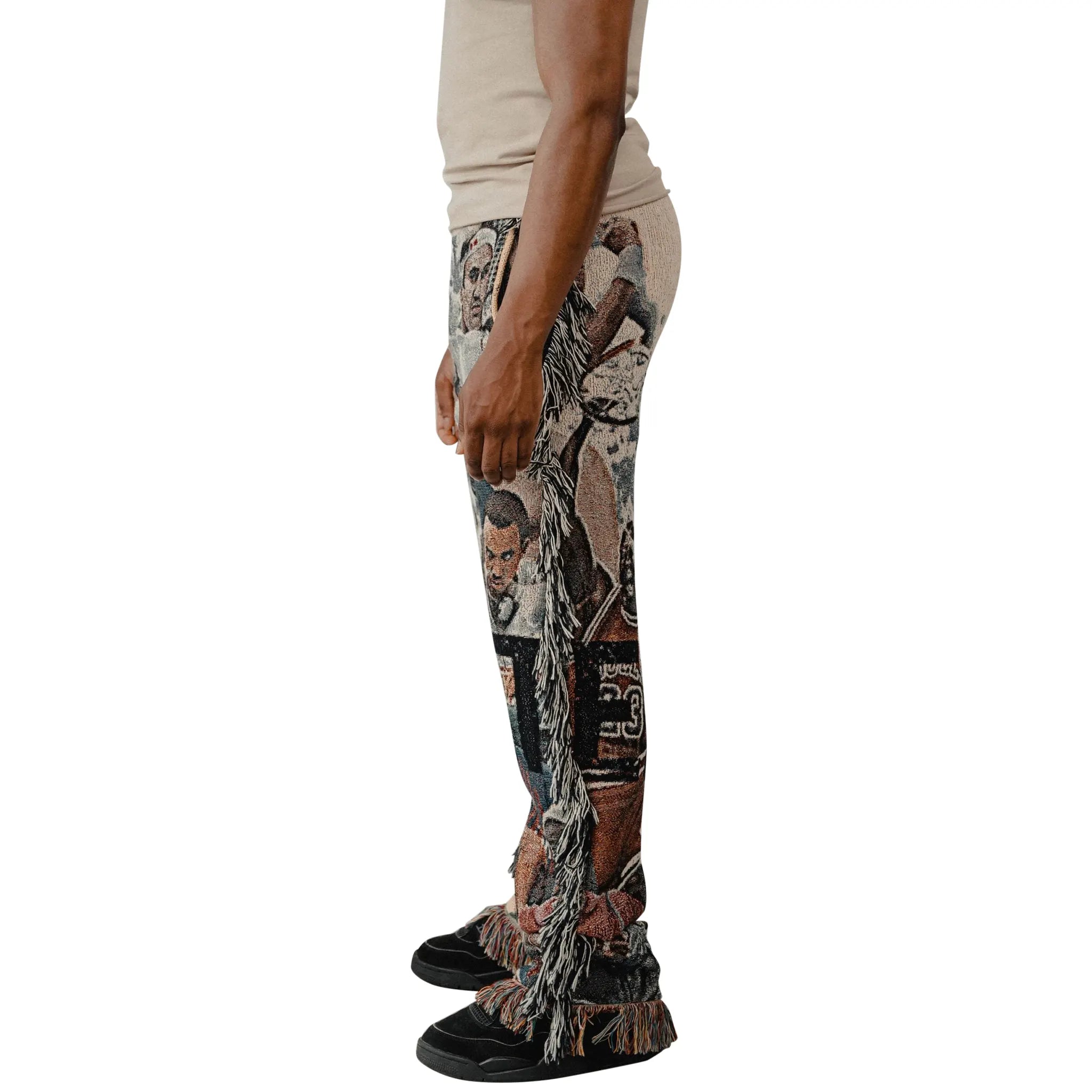 Trendy GOAT Tapestry Pants for Men & Women - Vintage Bohemian Hippie Style Lounge Pants - Perfect for Yoga, Music Festivals, and Home Relaxation