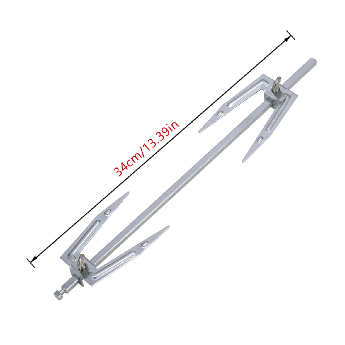Stainless Steel Rotisserie Forks Set - 34cm Heavy Duty Grill Spit Rod for Air Fryer, Roast Chicken, Fish & Meat - Perfect for BBQ, Camping & Outdoor Cooking