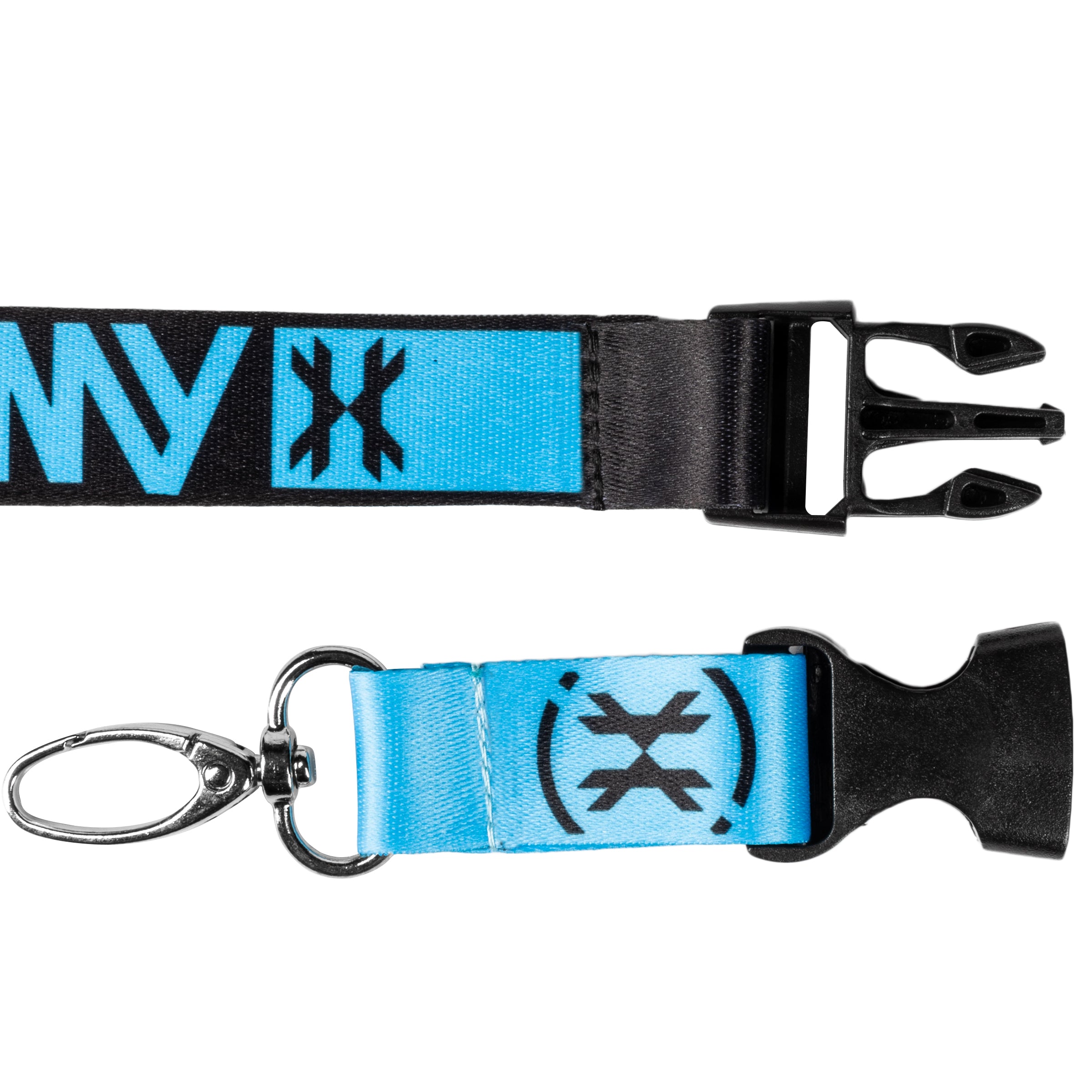 Premium Skull Print Lanyard - Blue Adjustable Neck Strap for ID Badges, Keys & Accessories - Perfect for Work, Events & Conventions