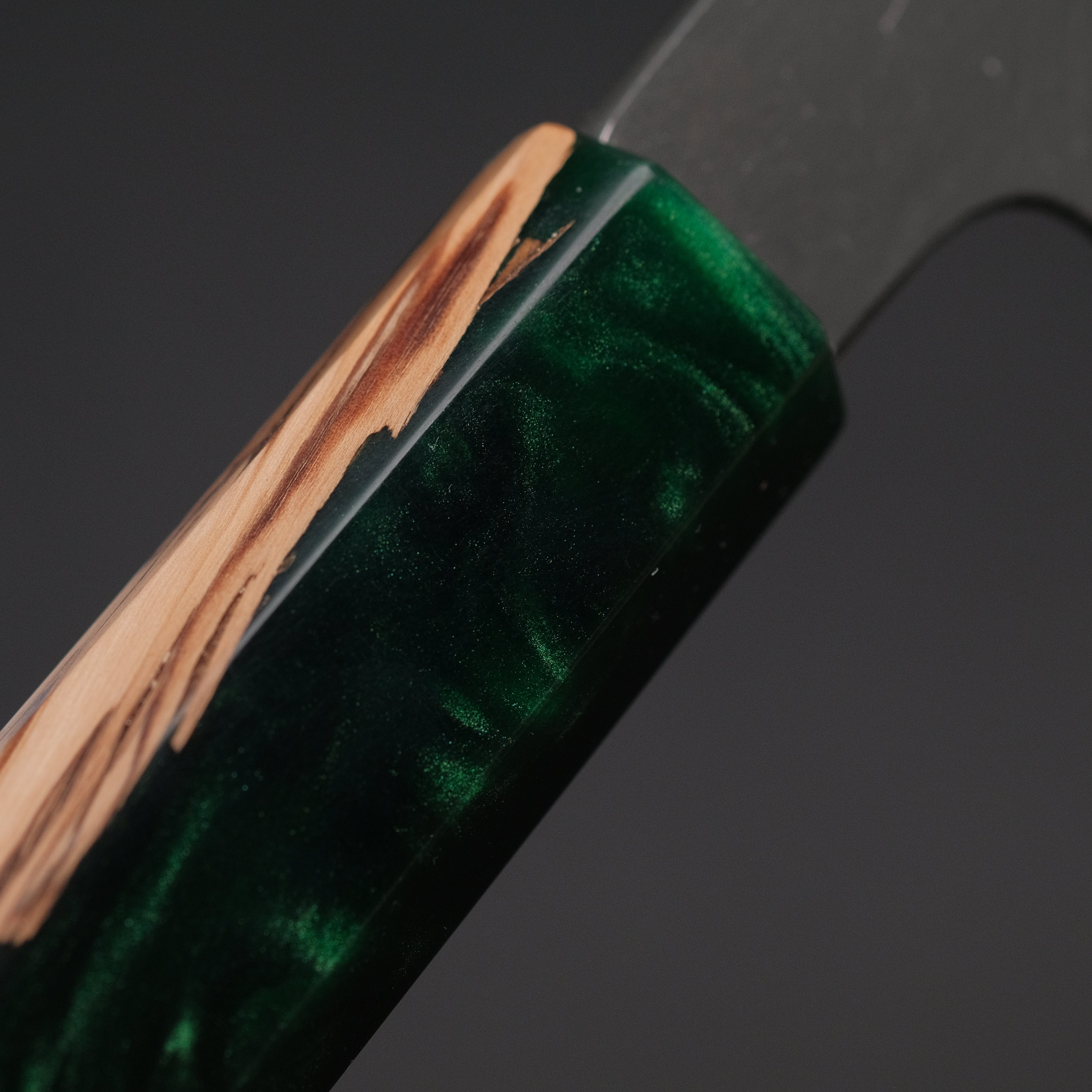 Ajikataya White #2 Matsuba Damascus Gyuto 210mm Japanese Chef Knife with Olive Wood & Resin Handle - Premium Kitchen Knife for Sushi, Meat Cutting & Professional Cooking (#11)