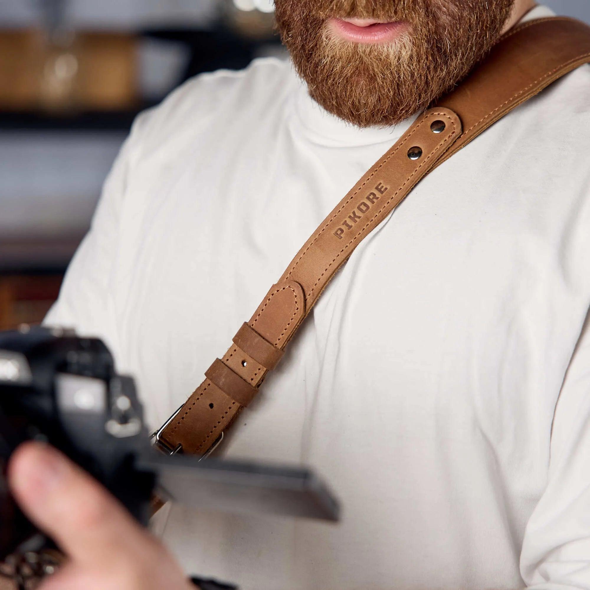 Best Camera Shoulder Strap - Adjustable & Comfortable DSLR/SLR/Mirrorless Camera Neck Strap for Photographers - Perfect for Travel, Hiking, and Outdoor Photography